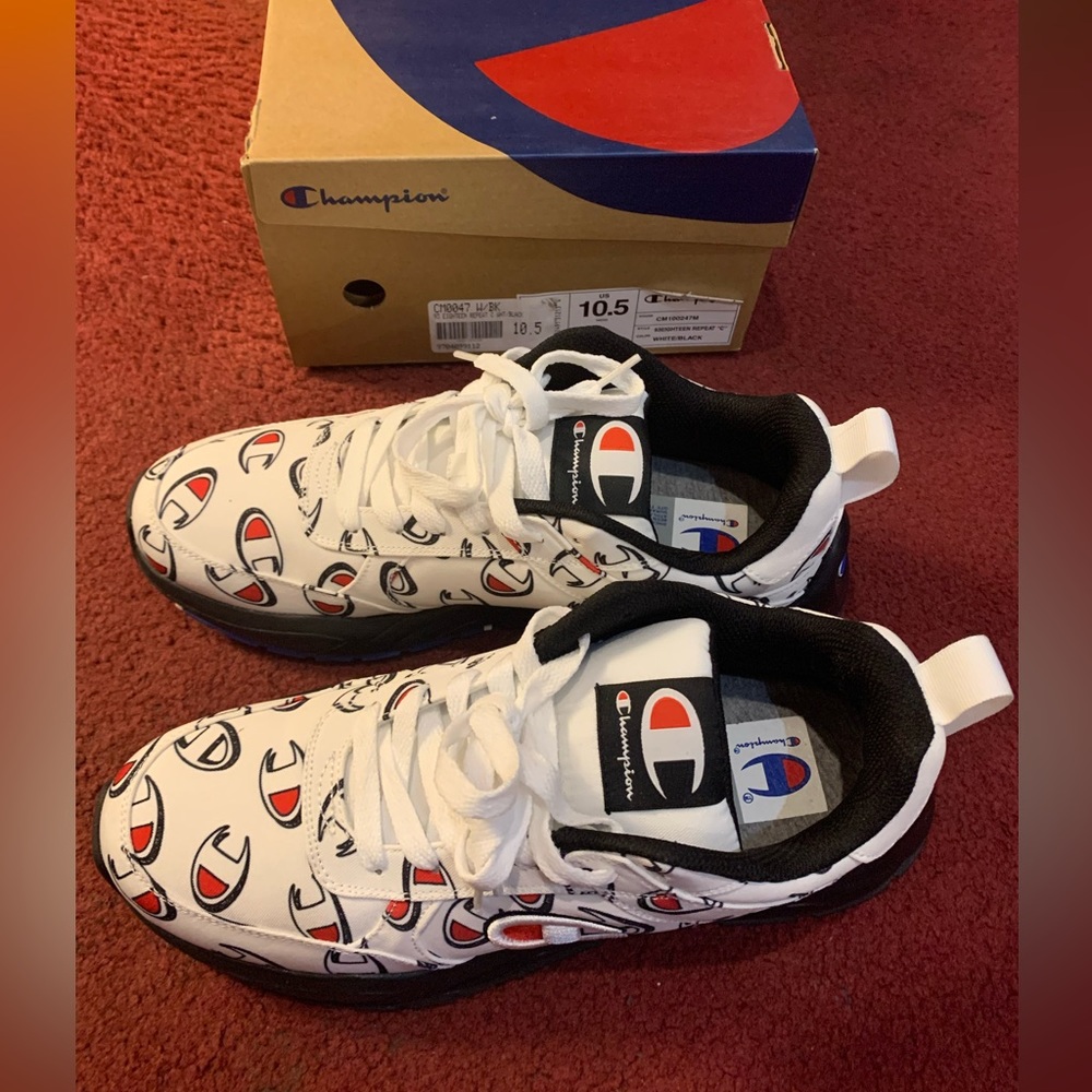 Men’s size 10.5 Champion sneakers. Worn once.